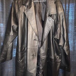 Women’s waist length Black Leather Jacket